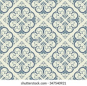  vintage Damascus wall-paper. seamless pattern.