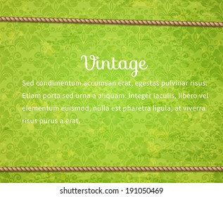 Vintage damask background 