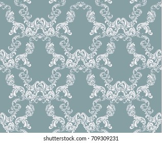 Vintage damask floral pattern Imperial style. Vector decor background. Luxury Classic ornament. Royal Victorian texture for wallpapers, textile, fabric