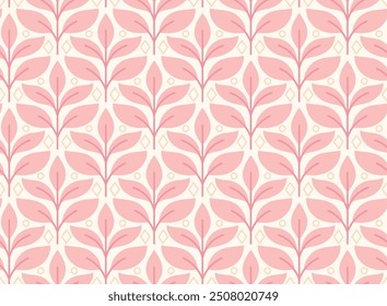 Vintage Damask Floral Vector Seamless Pattern. Decorative Retro Flower Illustration. Abstract Art Deco Background.