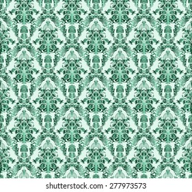 Vintage damask seamless background. Floral motif pattern. EPS-8 vector texture.