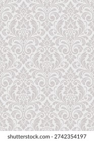 Vintage damask seamless pattern, elegant damask pattern vector wallpaper, classic damask pattern vector for Wallpaper, Fabric, Branding, Packaging, Invitations, Wedding, luxury design.
