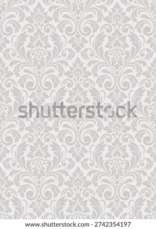 Vintage damask seamless pattern, elegant damask pattern vector wallpaper, classic damask pattern vector for Wallpaper, Fabric, Branding, Packaging, Invitations, Wedding, luxury design.