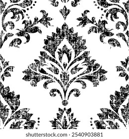 Vintage damask seamless pattern intricate design. Luxury royal ornament, victorian texture for wallpapers, textile, wrapping. 