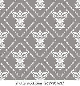 vintage damask seamless vectors, and illustrations