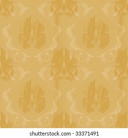 Vintage damask wallpaper , vector seamless pattern