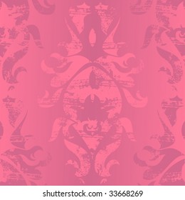 Vintage damask wallpaper , vector seamless pattern