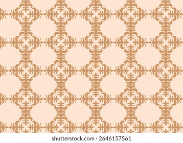 Vintage Damask-Inspired Tile Ornamental Pattern for Backgrounds.