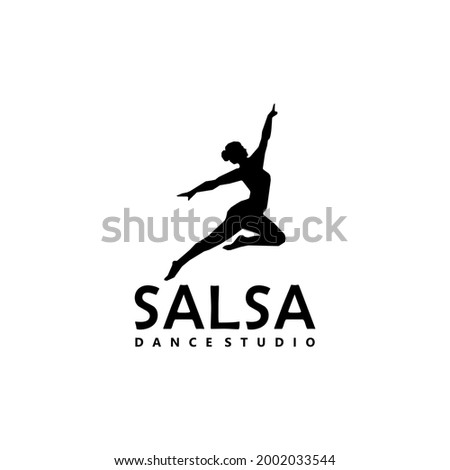 Vintage of Dance Studio Salsa Logo Design
