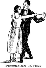 vintage dancing couple