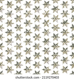 Vintage dark and light green star texture pattern. Christmas star pattern. Ornament for gift wrapping paper, fabric, clothes, textile, surface textures, scrapbook.