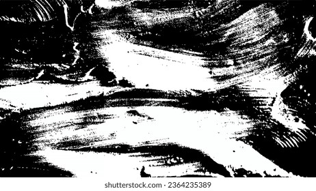 Vintage Dark Painting Background with rustic effects, Vector Grunge Texture 