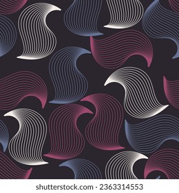 Vintage dark surreal seamless pattern. Vector illustration for print, fabric, cover, packaging, interior decor, blog decoration and other your projects.