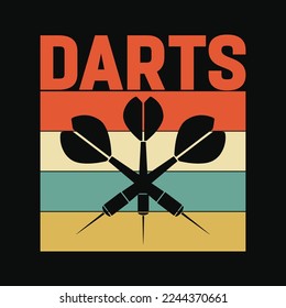 Vintage Darts Board Sports Bar funny t-shirt design svg