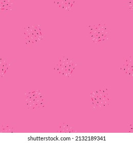 Vintage dashes seamless pattern. Minimalist decoration background. Repeated texture in doodle style for fabric, wrapping paper, wallpaper, tissue. Vector illustration.