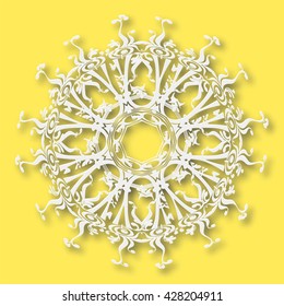 Vintage decor of paper. Mandala. Vector Eps10