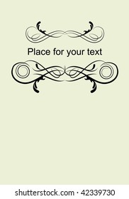 Vintage decor for text