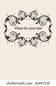 Vintage decor for text