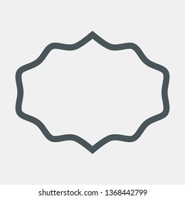 Vintage decoration frame quality vector illustration cut