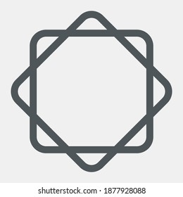 Vintage decoration frame quality vector illustration cut