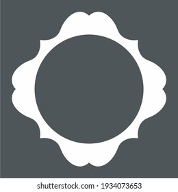 Vintage decoration frame quality vector illustration cut