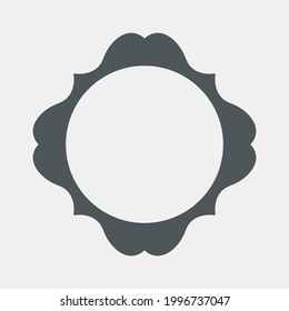 Recorte de calidad vectorial de cuadro de decoración de vintage