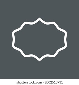 Vintage decoration frame quality vector illustration cut