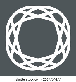 Recorte de calidad vectorial de cuadro de decoración de vintage