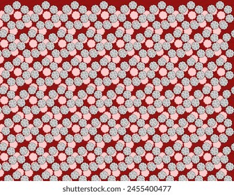 Vintage decoration, highly detailed pattern, gift wrapping paper layout, abstract background