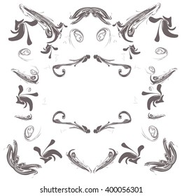 Vintage decorations classical calligraphic curl elements ornaments,frames,vignette,labels Banners,Posters,Badges,Logotype.Elegant Style Design set for greeting,Invitations, 