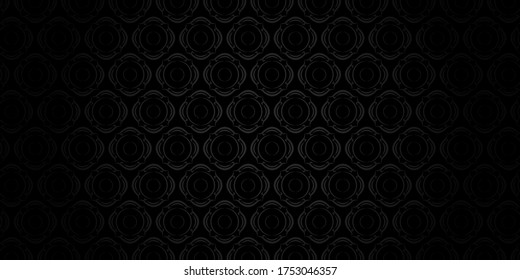 Vintage decorative background. Black and grey colors. Vector.
