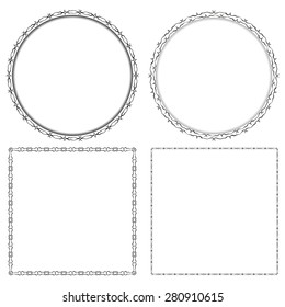 Vintage decorative background, vector antique frame 
