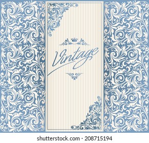 Vintage decorative blank