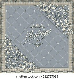 Vintage decorative blank