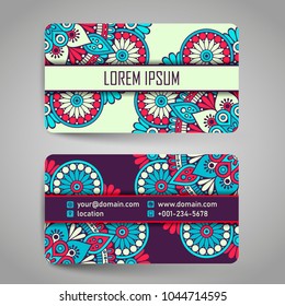 Vintage decorative business card