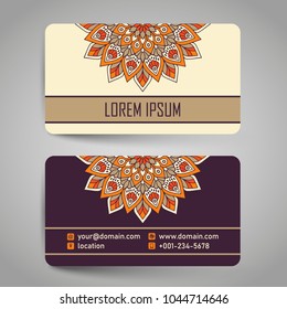 Vintage decorative business card