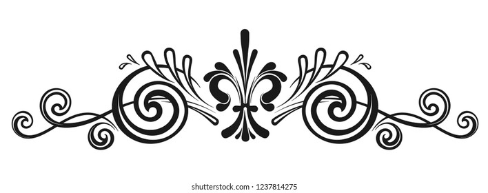 Vintage decorative calligraphic borders. Template signage, logos, labels, stickers, cards. Classic design elements for greeting cards, diplomas, certificates and awards. Graphic design page.