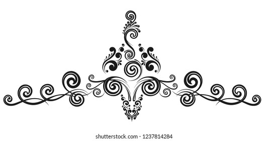 Vintage decorative calligraphic borders. Template signage, logos, labels, stickers, cards. Classic design elements for greeting cards, diplomas, certificates and awards. Graphic design page.