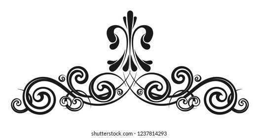 Vintage decorative calligraphic borders. Template signage, logos, labels, stickers, cards. Classic design elements for greeting cards, diplomas, certificates and awards. Graphic design page.