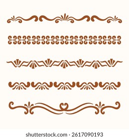 Vintage Decorative Divider Elements Set