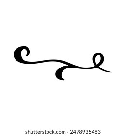 Vintage decorative element. Hand drawn vector illustration for design and decoration. Vintage dividers, frames, swashes and flourishes.