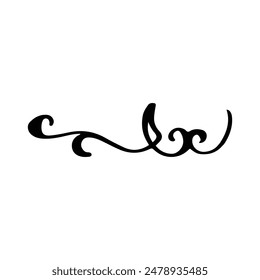 Vintage decorative element. Hand drawn vector illustration for design and decoration. Vintage dividers, frames, swashes and flourishes.