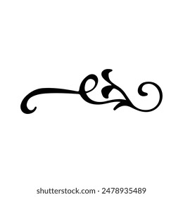 Elemento decorativo de Antiguas. Ilustración vectorial dibujada a mano para diseño y decoración. Antiguas dividers, frames, swashes y flourishes.