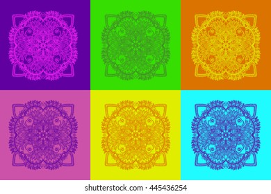 Vintage decorative element. Hand drawn vector stock illustration.
