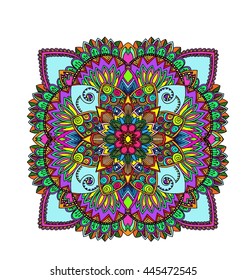 Vintage decorative element. Hand drawn vector stock illustration.