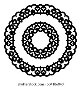Vintage decorative element. Mandala. Round Ornament Pattern. 
