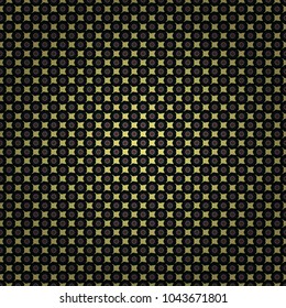Vintage decorative elements in boho style. Indian, tibetan, ottoman motifs in gray, black and yellow colors. Seamless vector mandala pattern.