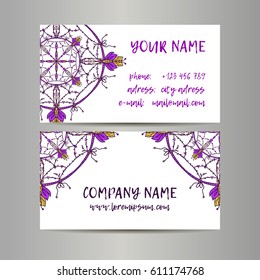 Vintage decorative elements. Business Cards. Ornamental floral. Oriental pattern, vector illustration. Islam, Arabic Indian turkish motifs