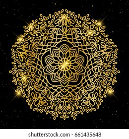Vintage decorative elements. Business Cards. Ornamental floral. Oriental pattern, vector illustration. Islam, Arabic Indian turkish motifs