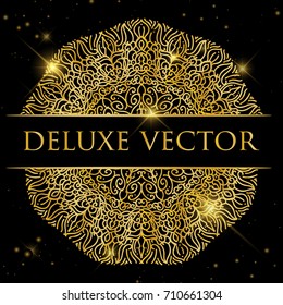 Vintage decorative elements. Business Cards. Ornamental floral. Islam, Arabic Indian turkish motifs